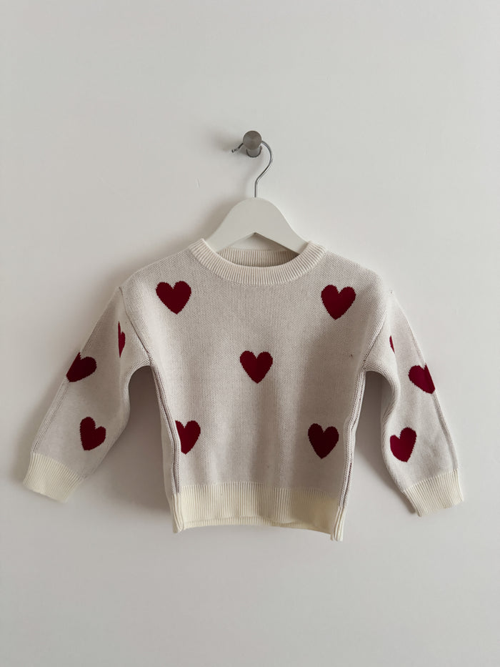 SECONDS HEART JUMPER  1-2YRS