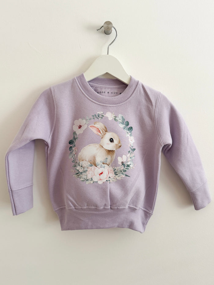 LILAC BUNNY SWEATSHIRT