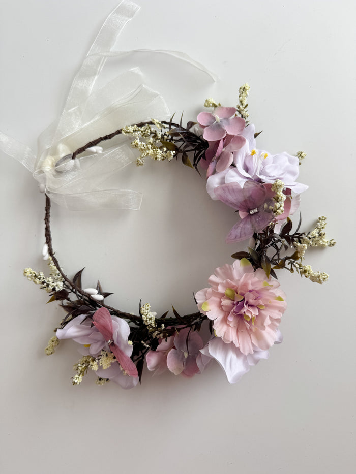LILAC FLORAL HAIR CROWN