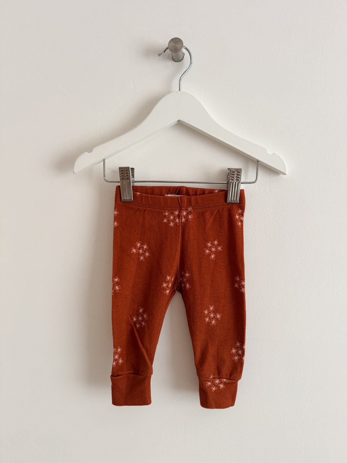 SECONDS AUBURN FLORAL LEGGINGS 0-6 MONTHS