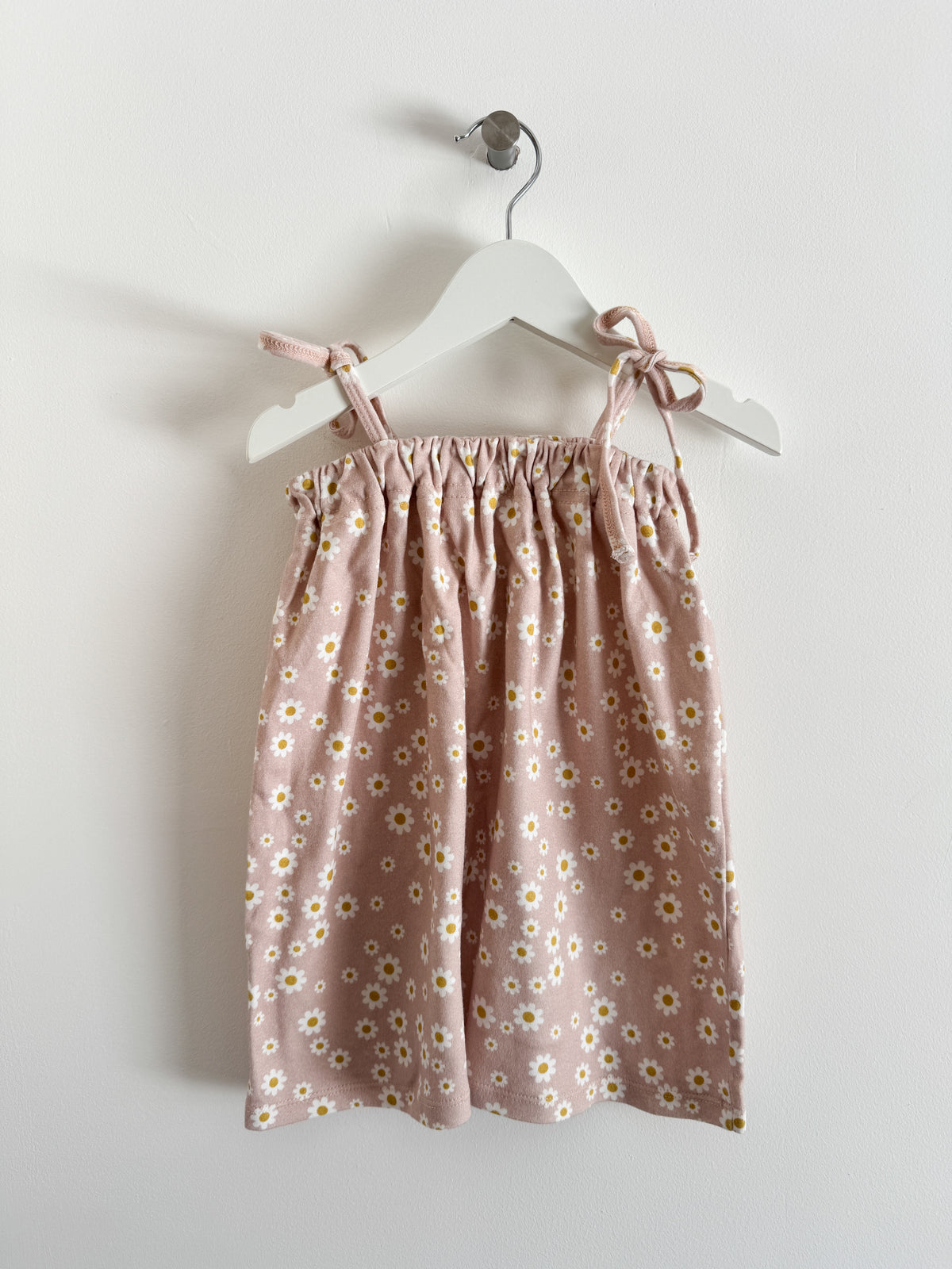 PRELOVED DAISY TIE DRESS 1-2YRS
