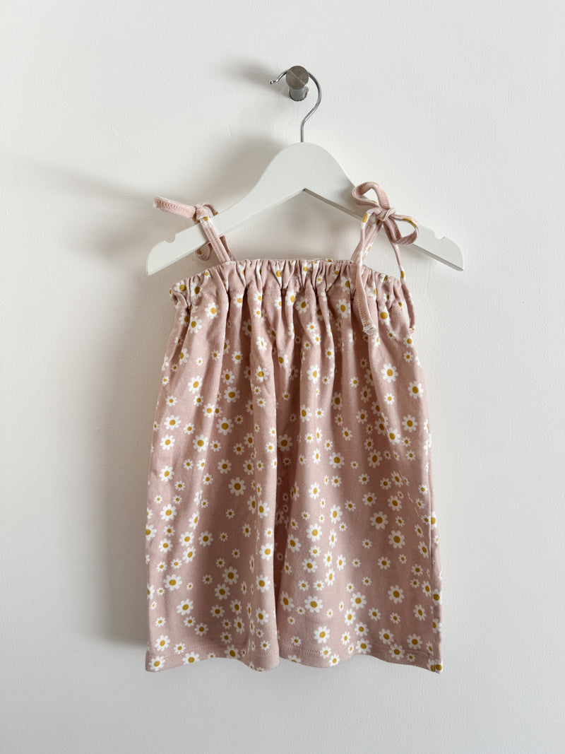 PRELOVED DAISY TIE DRESS 1-2YRS