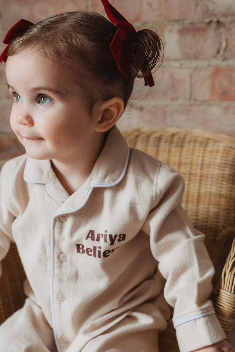 PERSONALISED PYJAMAS - OATMEAL