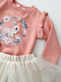 FLORAL BUNNY SWEATSHIRT