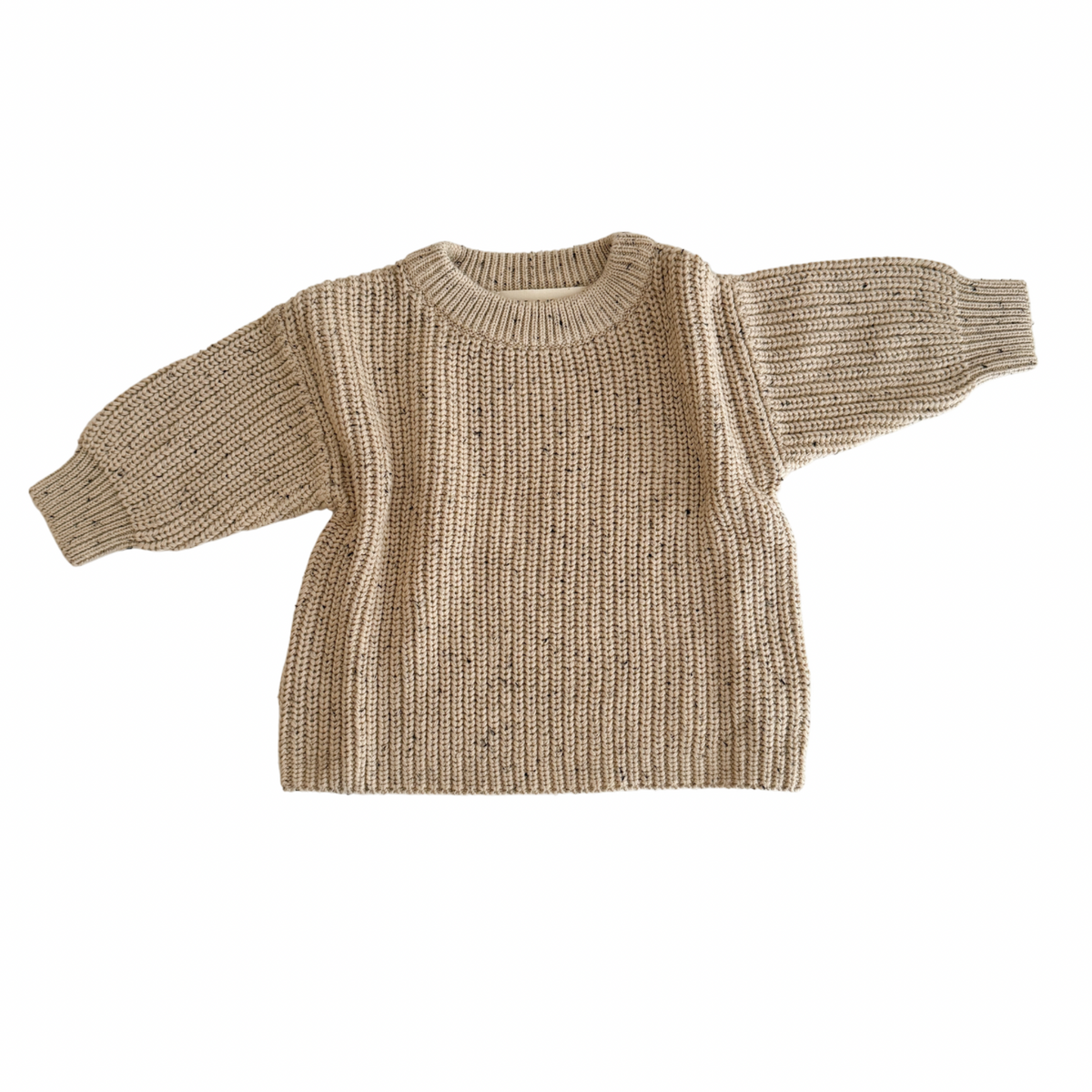 OATMEAL FLECKED JUMPER