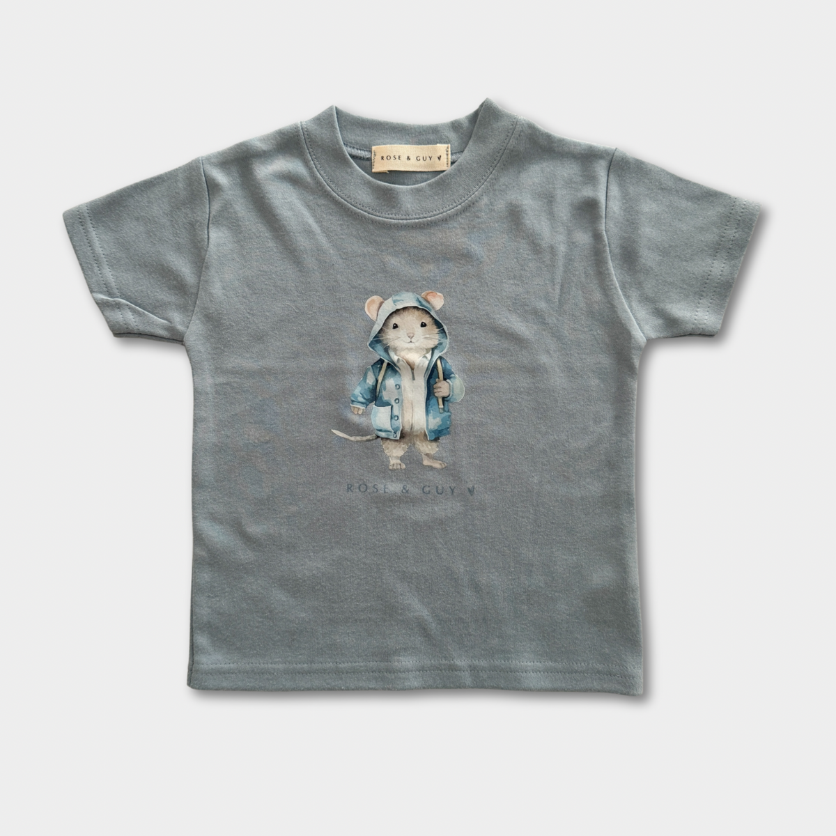 BLUE ANORAK MOUSE T-SHIRT