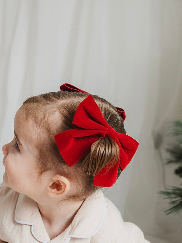 RED VELVET BOW - SMALL