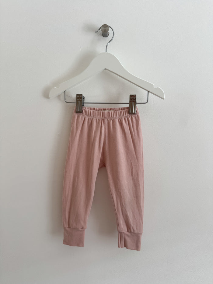 PRELOVED BABY PINK LEGGINGS 0-6 MONTHS