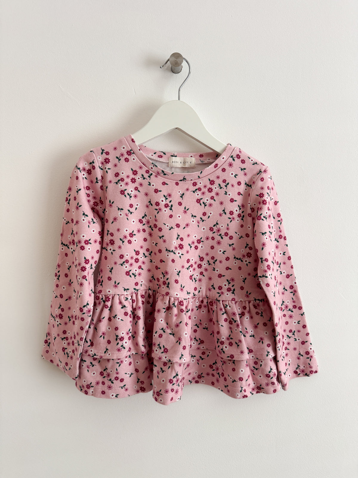 PRELOVED AZALEA PEPLUM TOP 6-7 YEARS