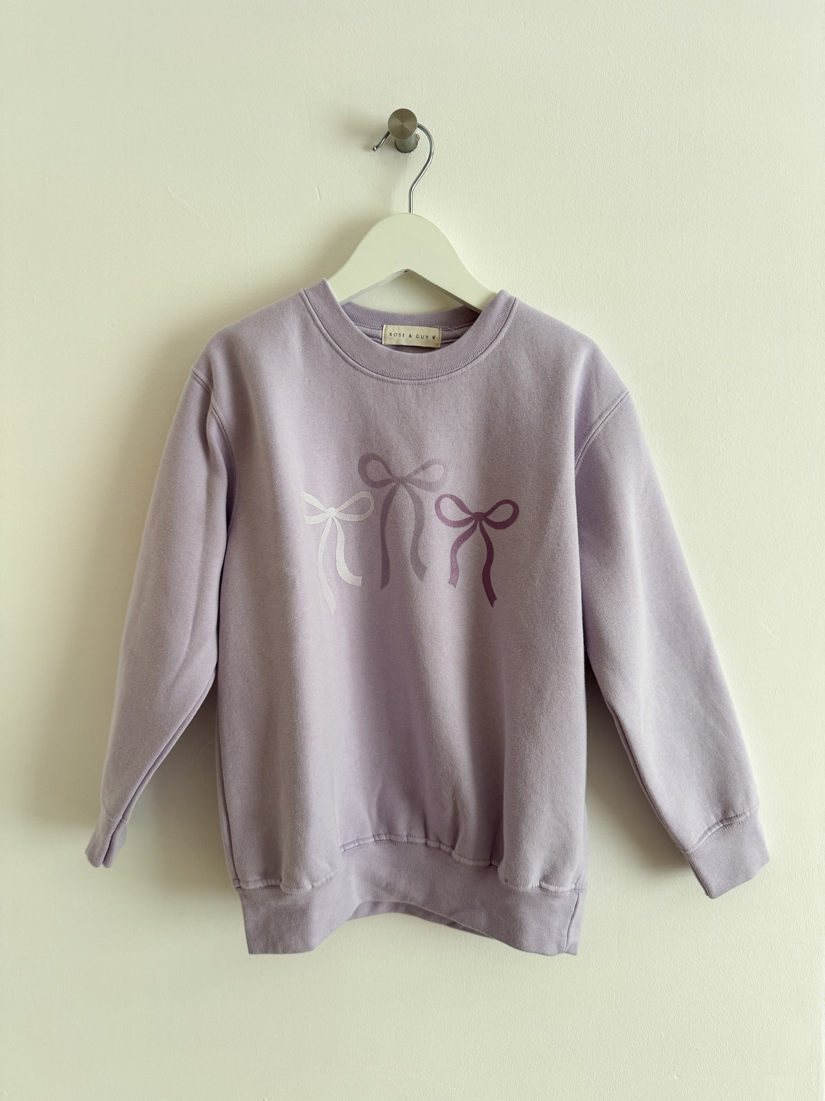 PRELOVED BOW SWEATSHIRT 5-6 YEARS
