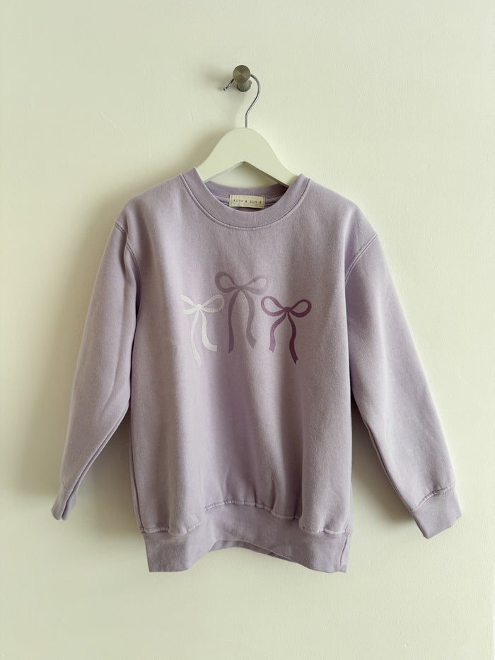 PRELOVED BOW SWEATSHIRT 5-6 YEARS