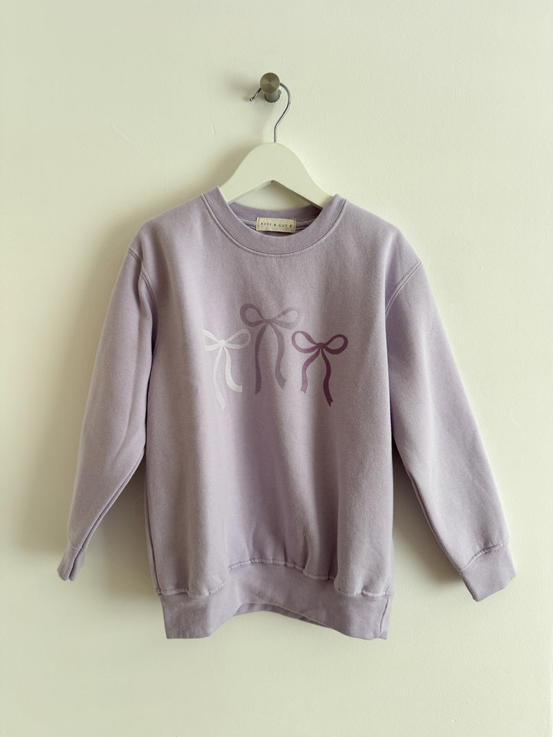PRELOVED BOW SWEATSHIRT 5-6 YEARS