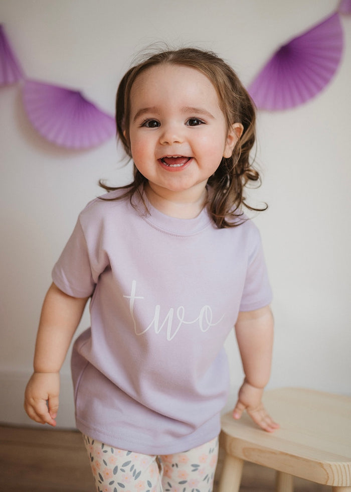 LILAC MILESTONE BIRTHDAY T-SHIRT