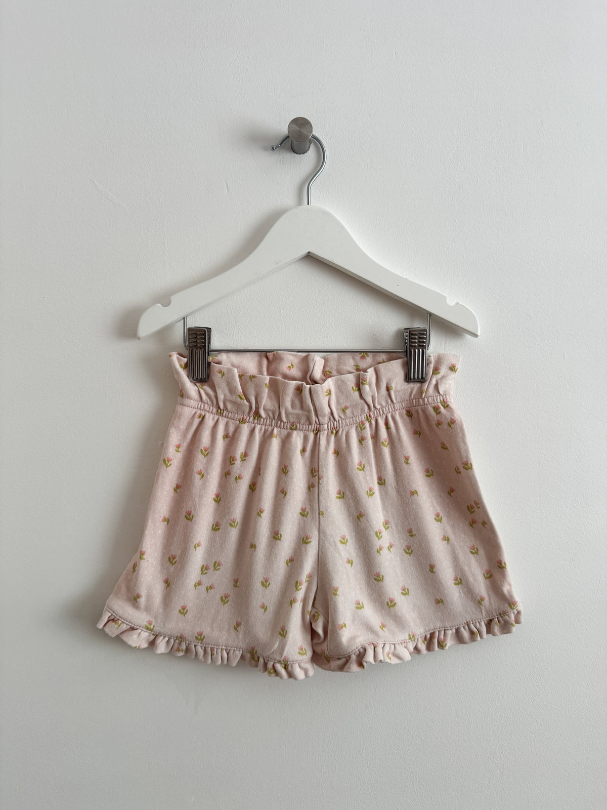 PRELOVED TULIP FLORAL FRILL SHORTS 4-5 YEARS