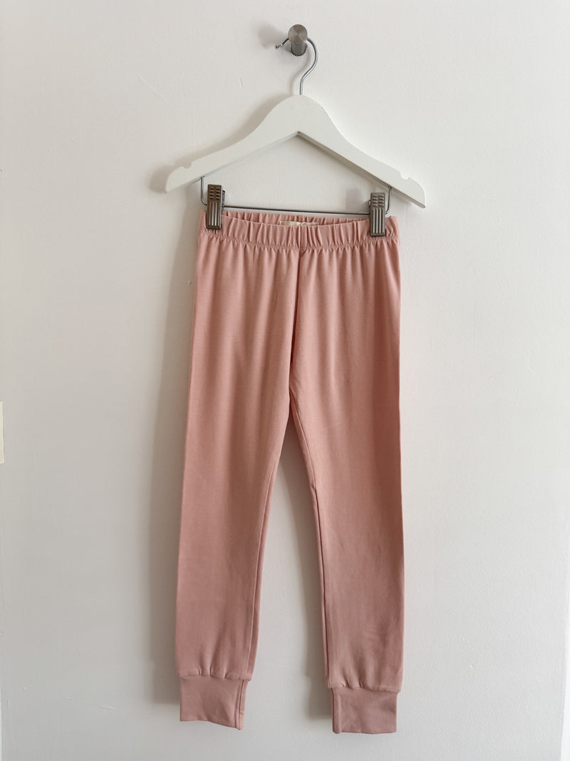 PRELOVED BABY PINK LEGGINGS 5-6 YEARS