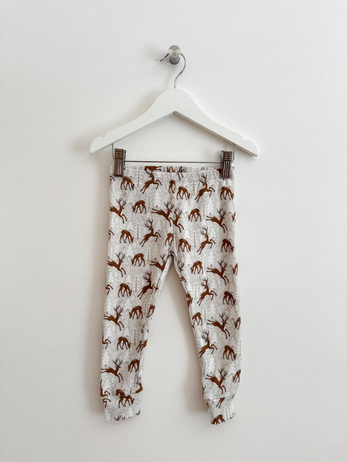 PRELOVED REINDEER LEGGINGS- 2-3 YEARS