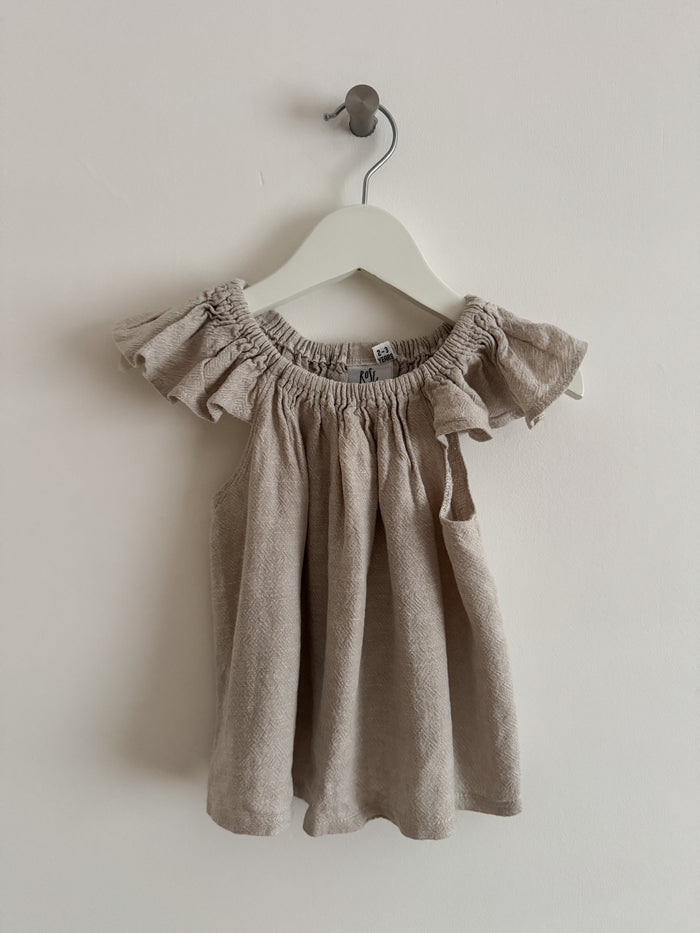 PRELOVED STONE LINEN SWING TOP 2-3 YEARS