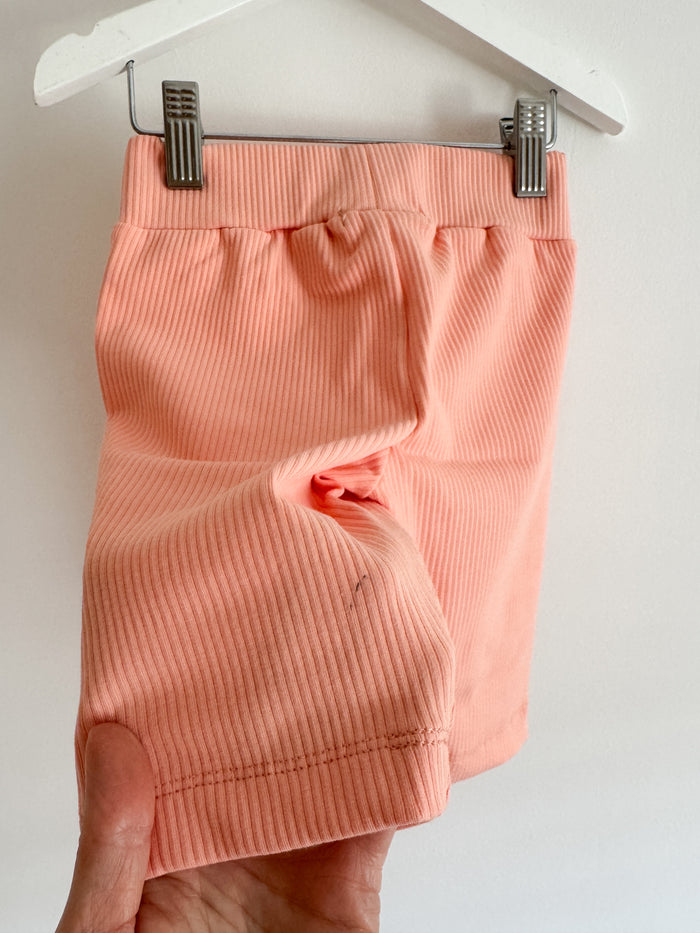 SECONDS PEACH CYCLING SHORTS 4-5 YEARS