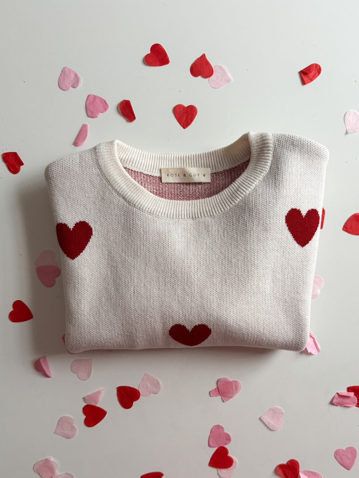 LADIES HEART JUMPER