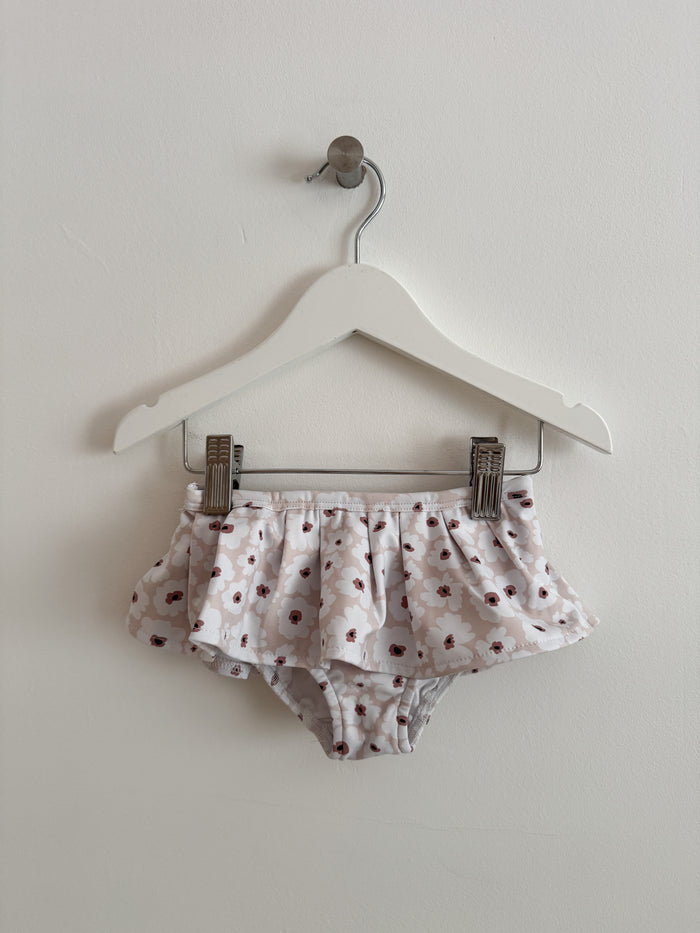 SECONDS FLORAL FRILL SWIM BOTTOMS  1-2 YEARS