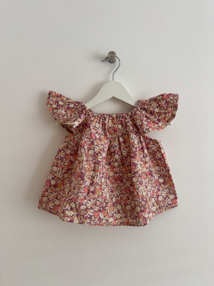 PRELOVED SUMMER FLORAL SWING TOP 1-2 YEARS