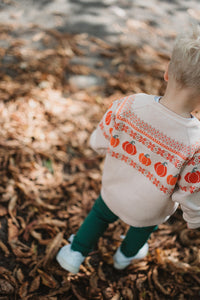 PUMPKIN FAIRISLE KNITTED JUMPER - KIDS