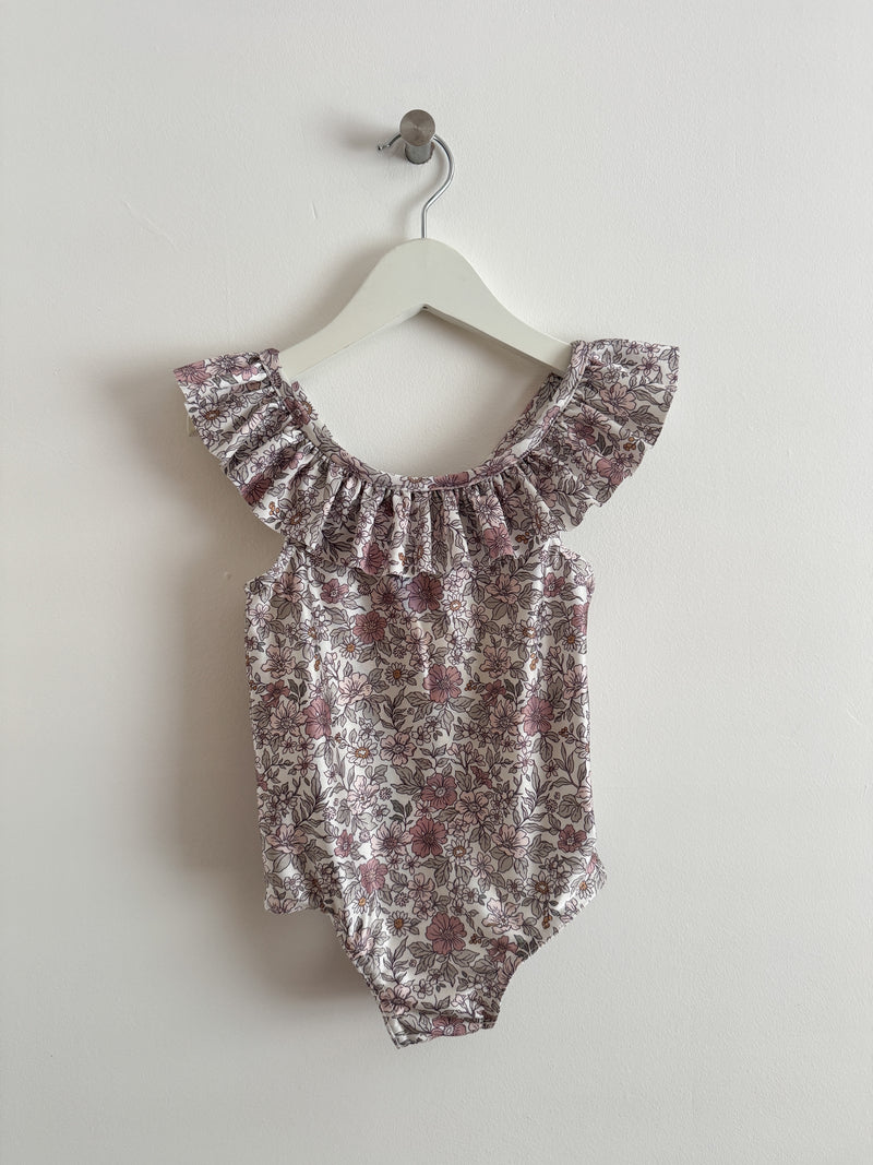 PRELOVED VINTAGE FLORAL SWIMSUIT 2-4 YEARS