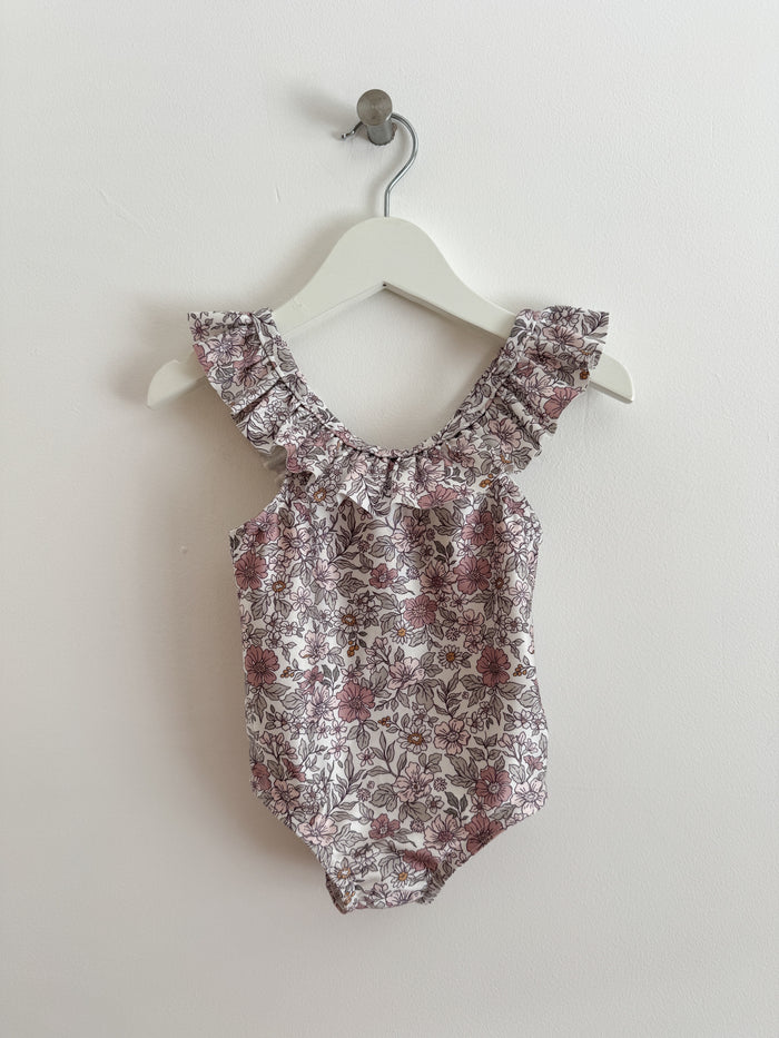 PRELOVED VINTAGE FLORAL SWIMSUIT 3-6 MONTHS