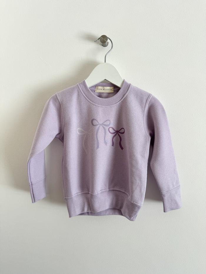 PRELOVED BOW SWEATSHIRT 6-12 MONTHS