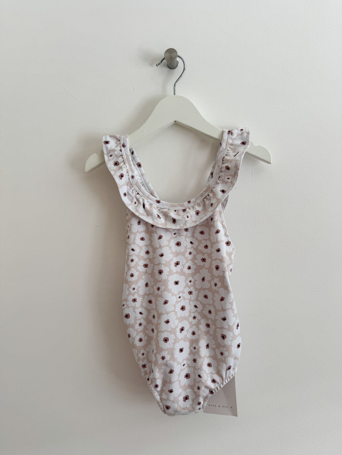 PRELOVED FLORAL SWIMSUIT 2-6 MONTHS