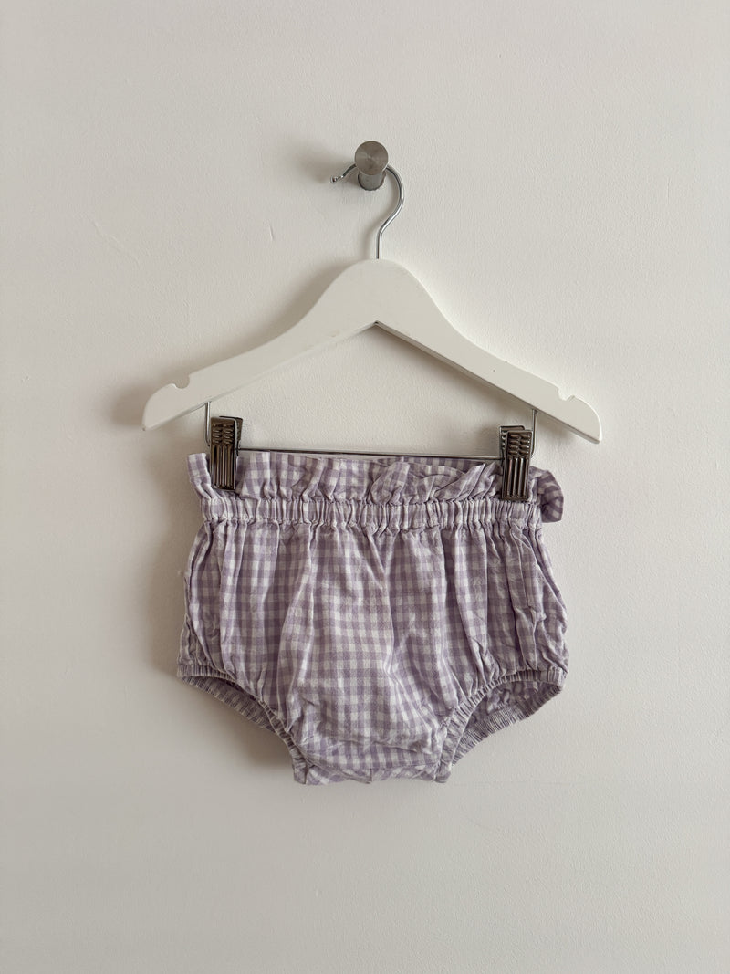PRELOVED LILAC GINGHAM BLOOMERS 2-3 YEARS