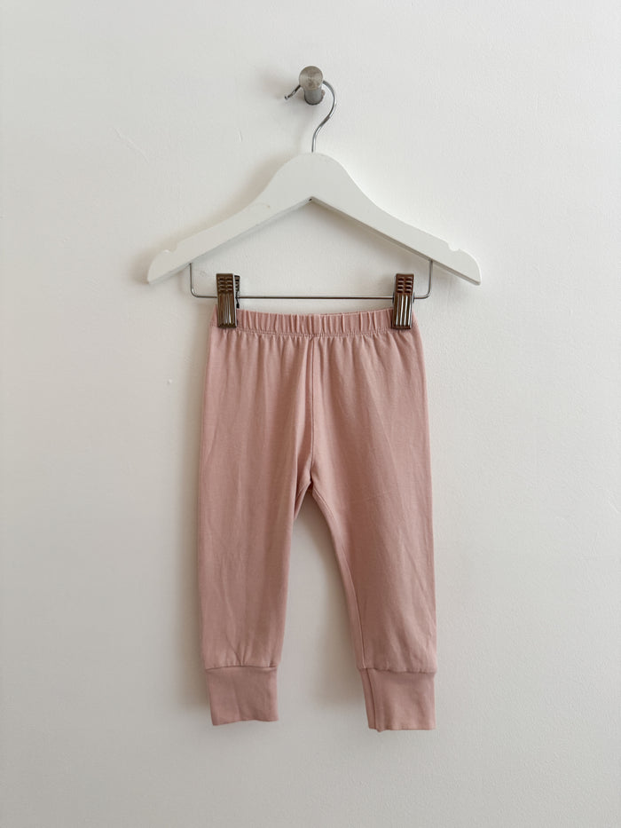 PRELOVED BABY PINK LEGGINGS 6-12 MONTHS