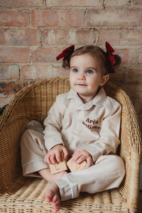 PERSONALISED PYJAMAS - OATMEAL