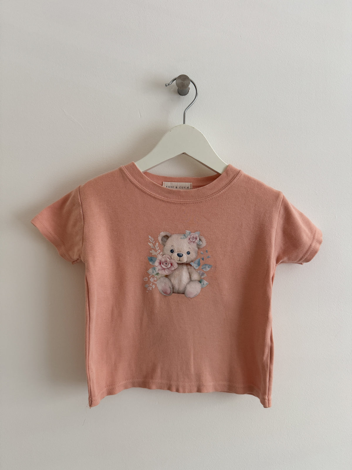 PRELOVED TEDDYBEAR TSHIRT 1-2 YEARS