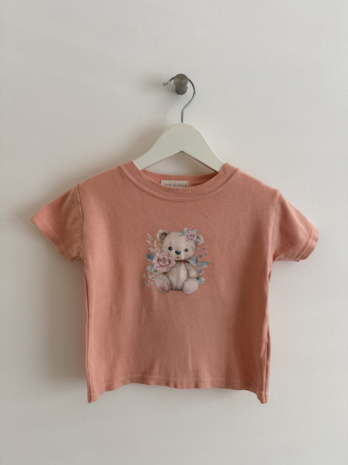 PRELOVED TEDDYBEAR TSHIRT 1-2 YEARS