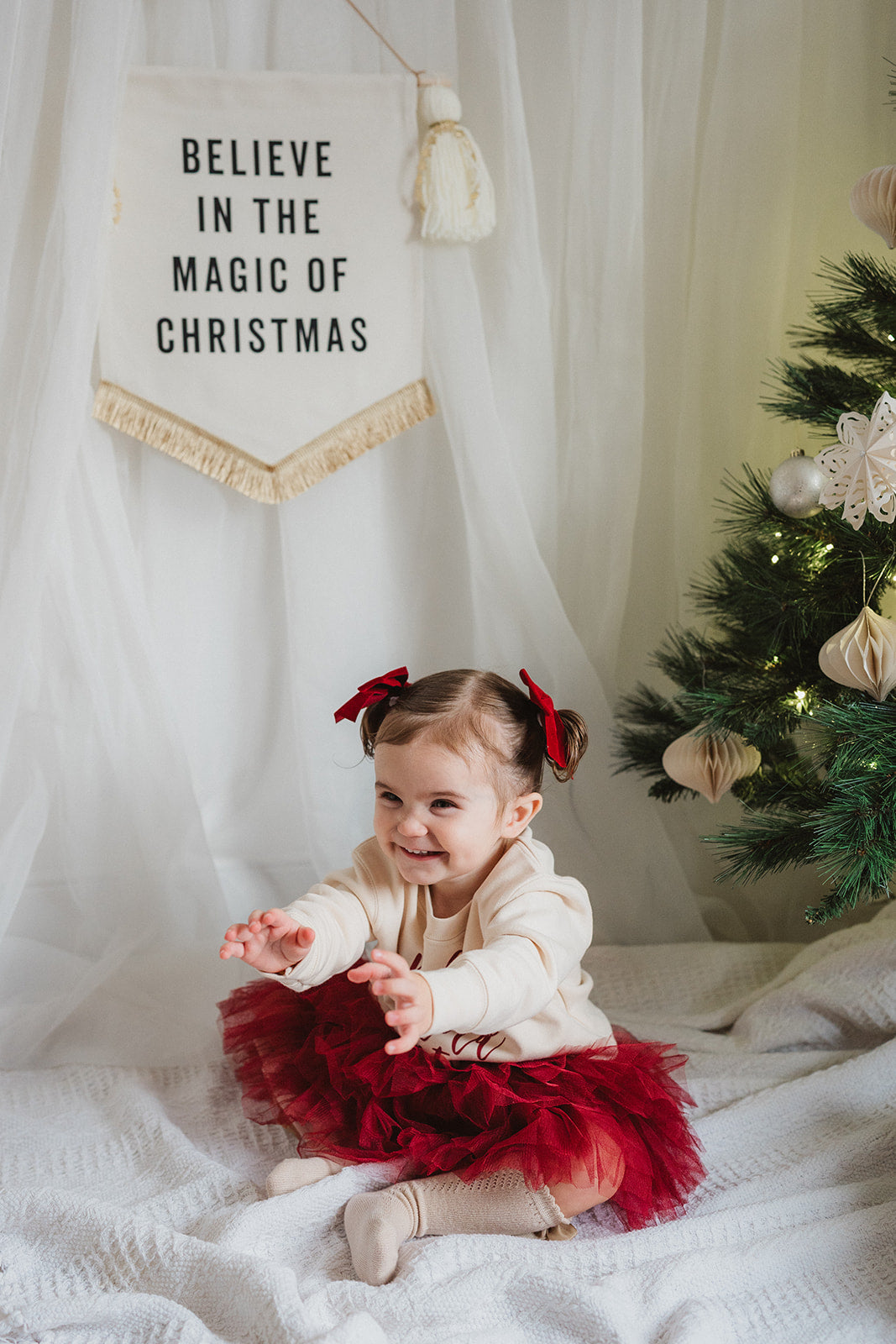 RED VELVET BOW - SMALL