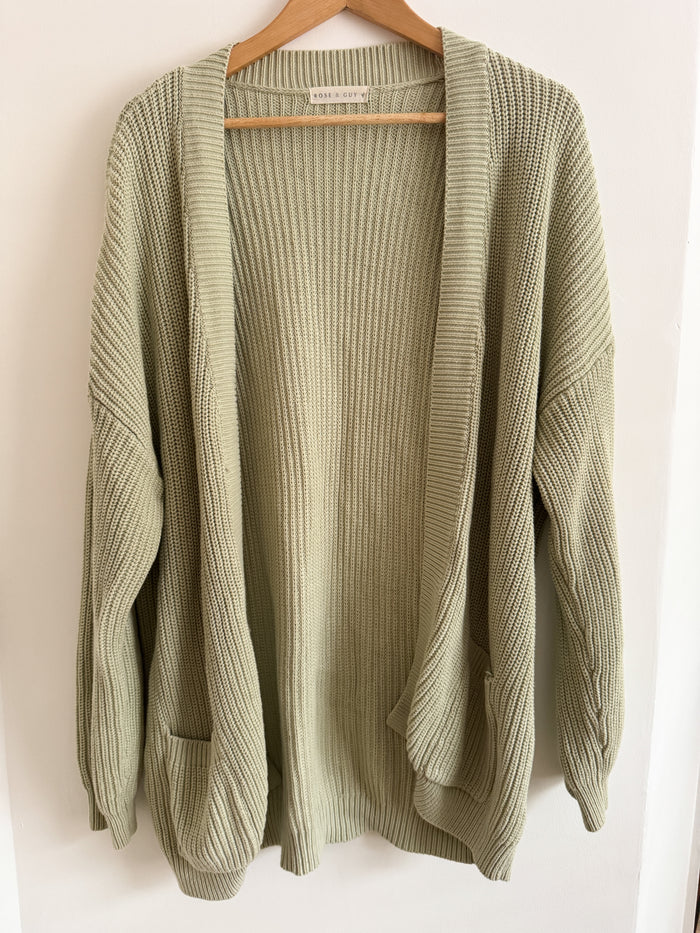 PRELOVED SAGE LADIES CARDIGAN MEDIUM
