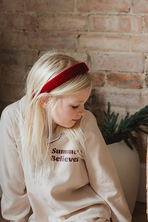RED VELVET HAIRBAND