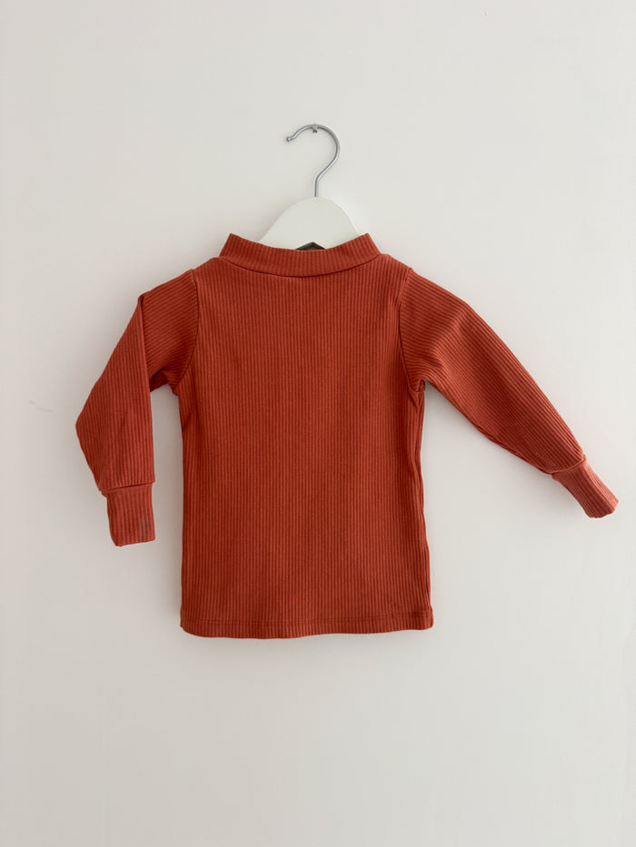 PRELOVED RUST TURTLENECK 1-2 YEARS