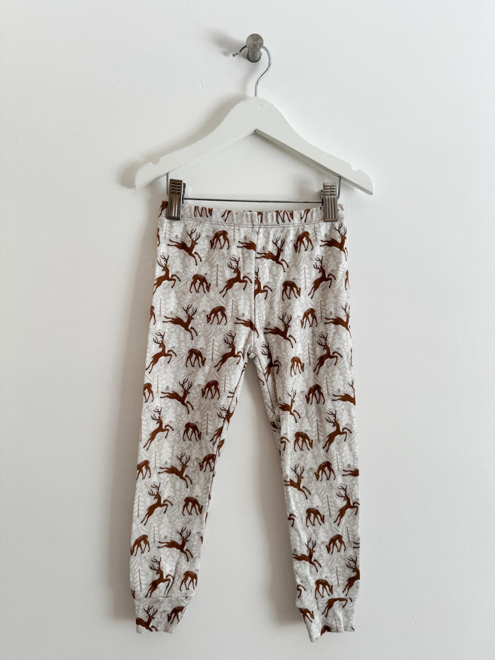 PRELOVED SNOWY REINDEER LEGGINGS 4-5 YEARS