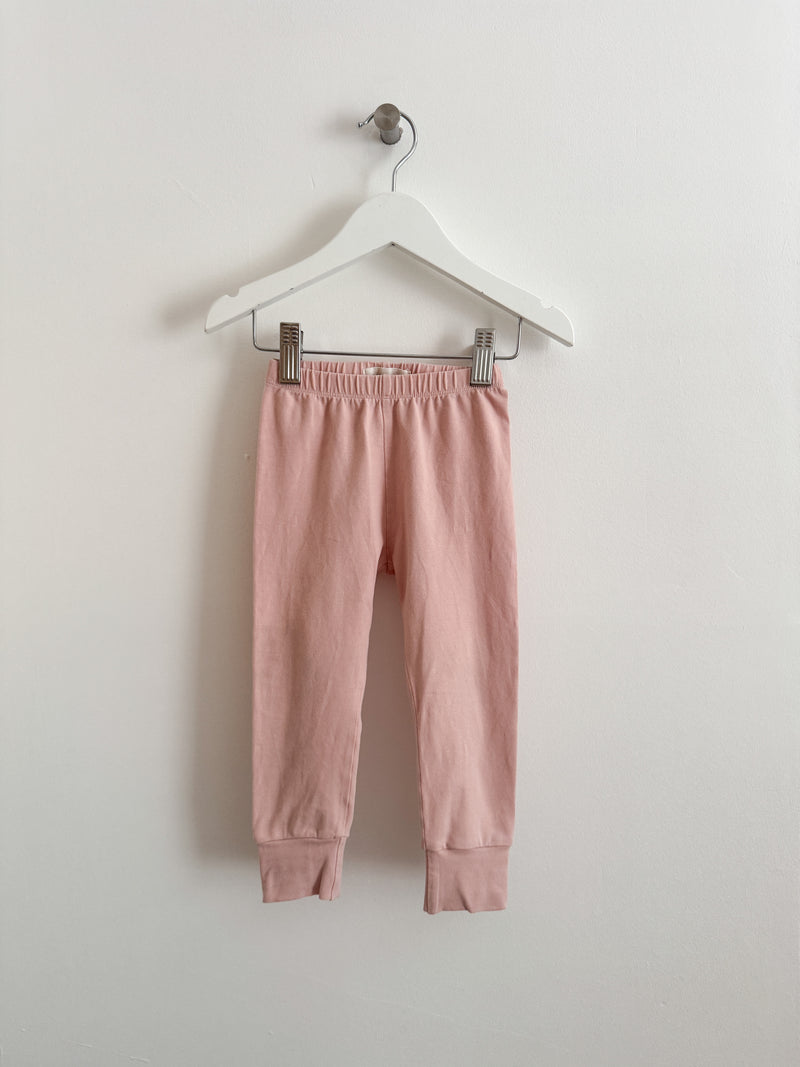 PRELOVED BABY PINK LEGGINGS 1-2 YEARS