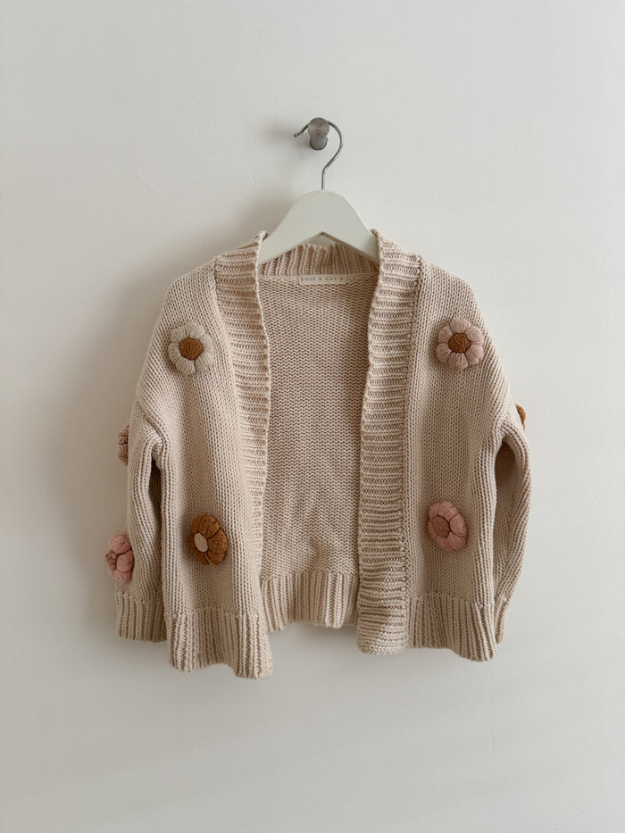 PRELOVED DAISY CARDIGAN 3-4 YEARS