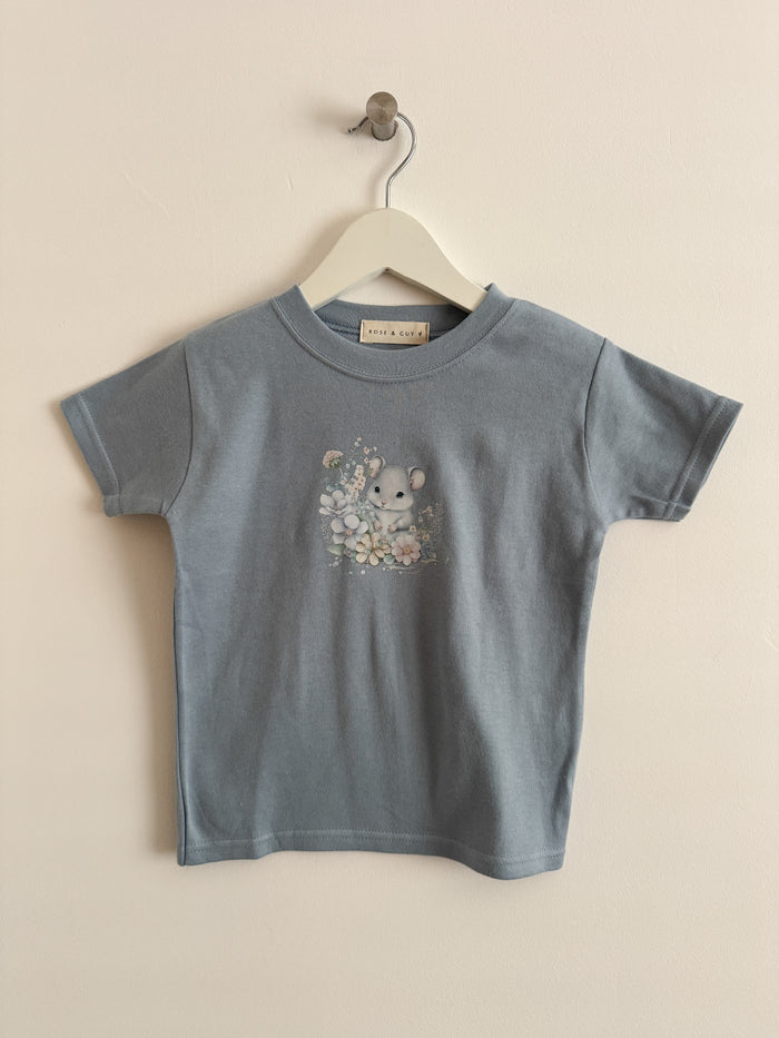 PRELOVED BLUE MOUSE TSHIRT 2-3 YEARS