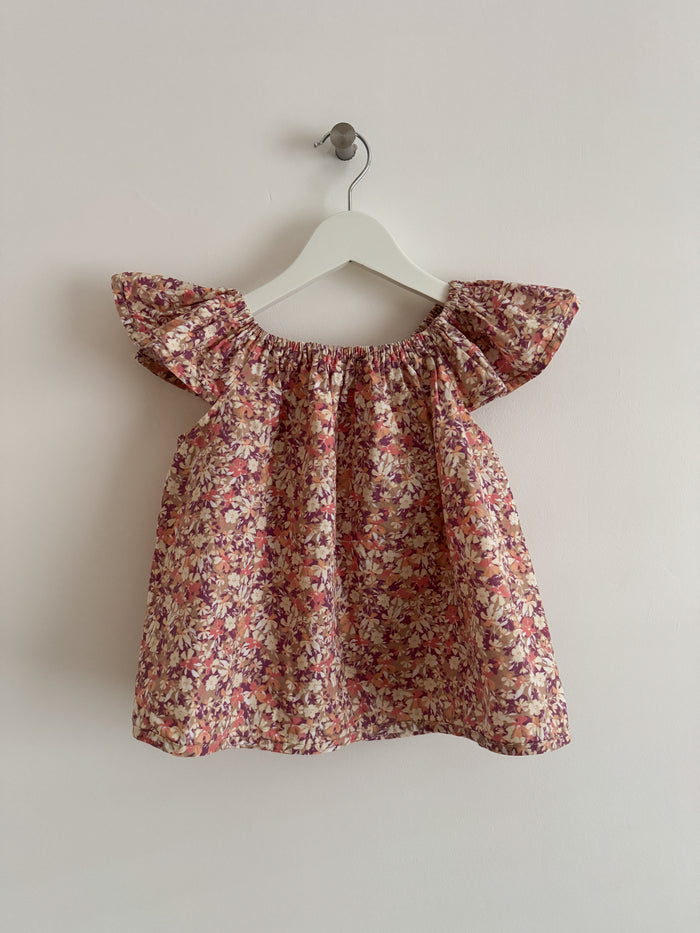 PRELOVED SUMMER FLORAL SWING TOP 4-5 YEARS