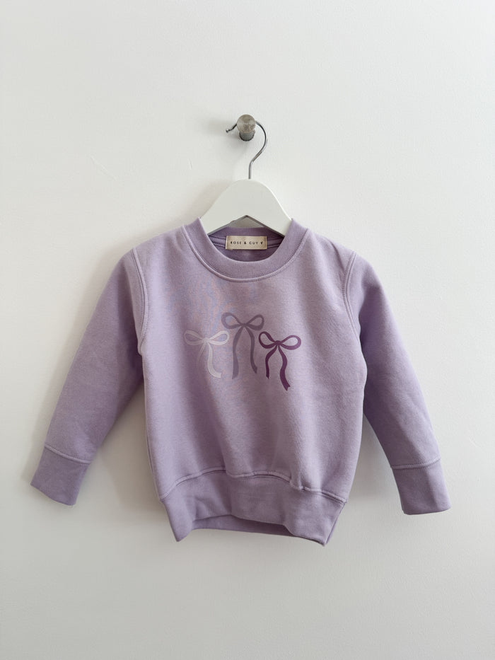 PRELOVED BOW SWEATSHIRT 6-12 MONTHS
