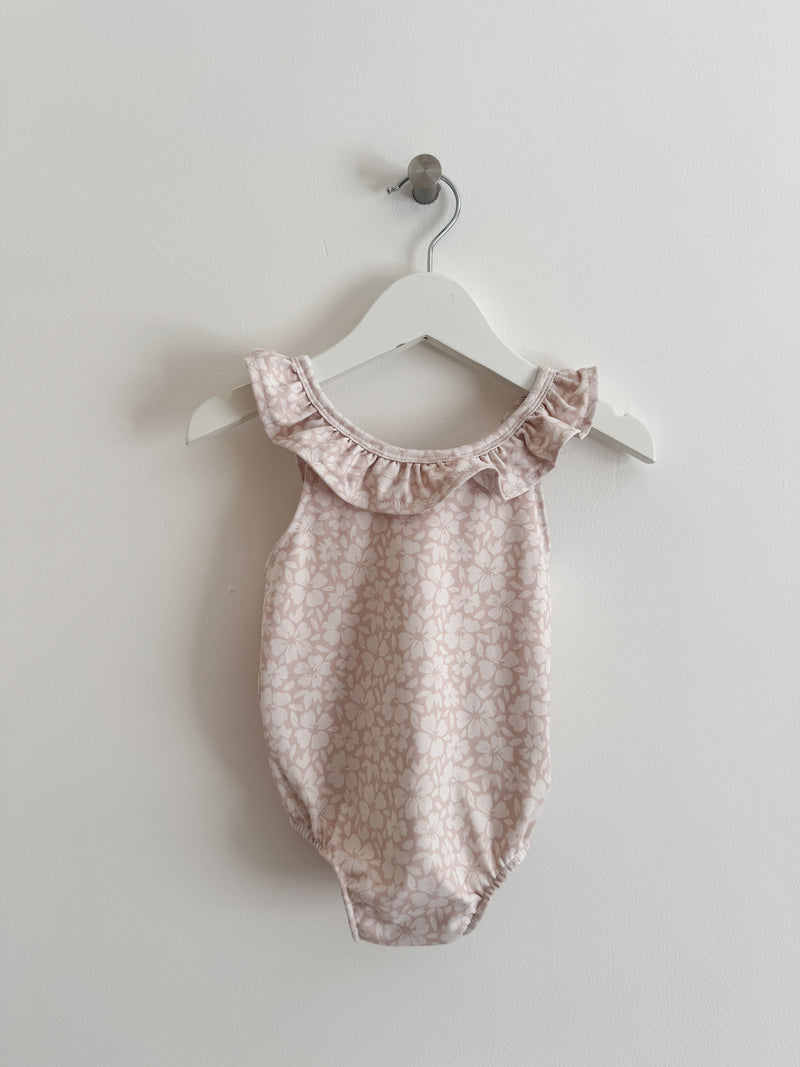 PRELOVED FLORAL SWIMSUIT 6-12 MONTHS