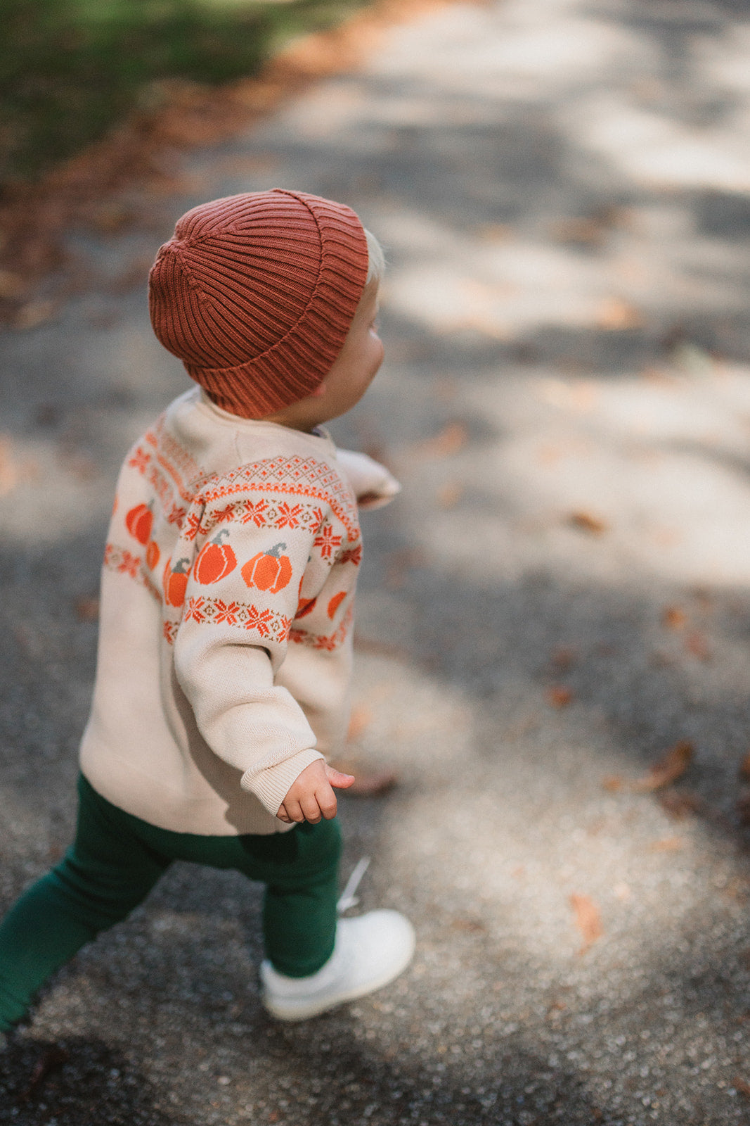 PUMPKIN FAIRISLE KNITTED JUMPER - KIDS