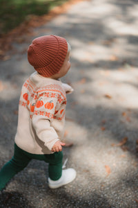 PUMPKIN FAIRISLE KNITTED JUMPER - KIDS