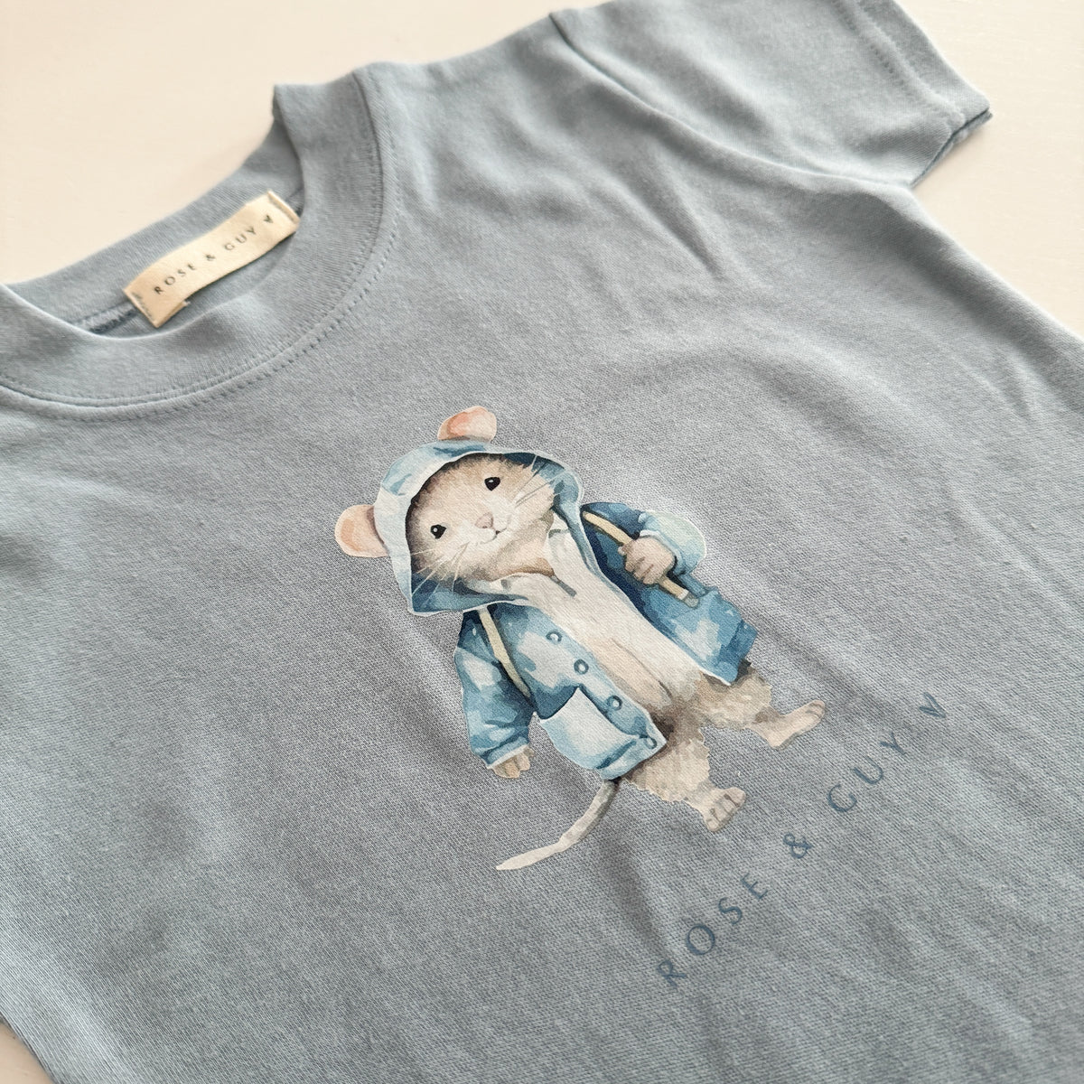 BLUE ANORAK MOUSE T-SHIRT