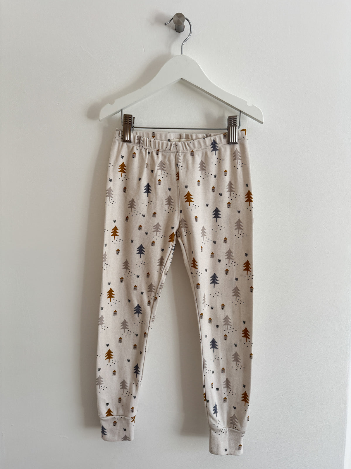 PRELOVED CHRISTMAS SCENE LEGGINGS 5-6 YEARS